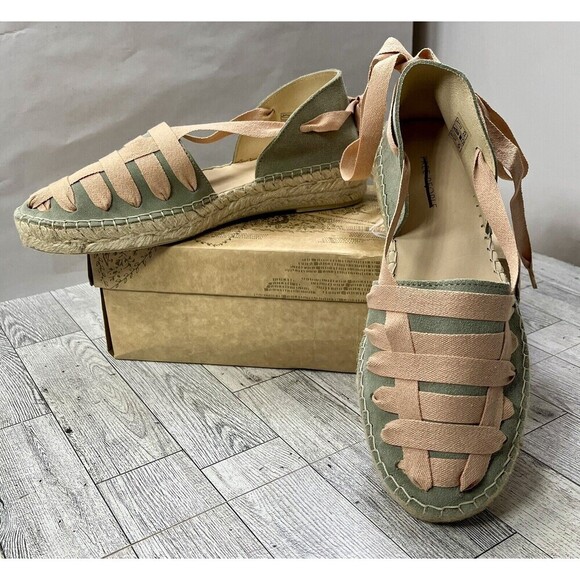 Free People Heat Wave Corset Wrap Ribbons Espadrille 38/7.5 Fairy Grunge - Picture 4 of 14